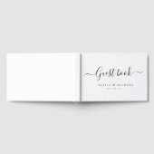 Livre d'invité mariage de script simple et élégant (Complet)