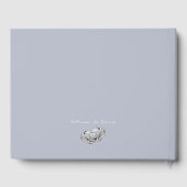 Livre d'invité mariage - Dusty Blue Guest Book (Verso)