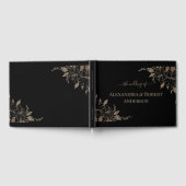 Livre d'invité Mariage Fancy Gold Lines (Complet)