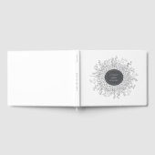 Livre d'invité Mariage floral moderne esquissé (Complet)