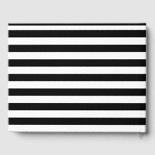 Livre d'invité Mariage Foral Rose Bande Noire (Verso)