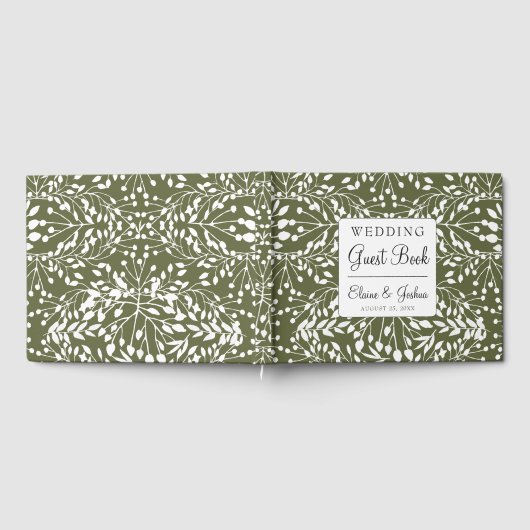 Livre d'invité mariage Glam Greenery (Complet)