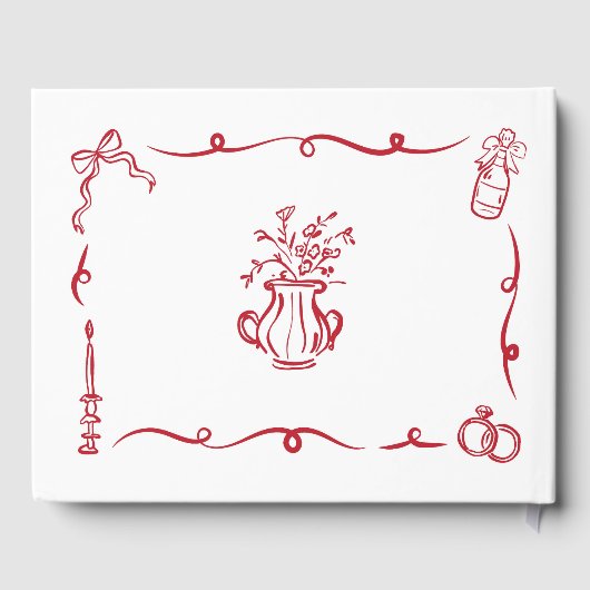 Livre d'invité mariage main lunaire tiré (Verso)