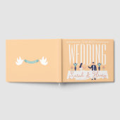 Livre D'Invité Mariage Moderne Avec Toast Couple (Complet)
