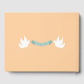 Livre D'Invité Mariage Moderne Avec Toast Couple (Verso)