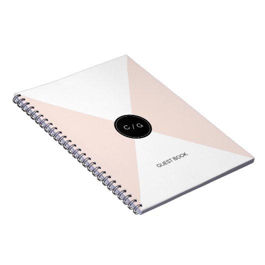 Livre d'invité mariage moderne de monogramme modif (Côté Droit)