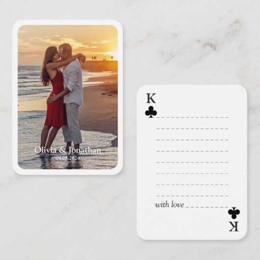 Livre d'invité Mariage moderne simple / Cartes de (Devant / Derrière)