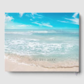 Livre d'invité mariage | Monogramme moderne géomét (Verso)