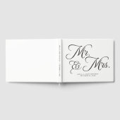Livre d'invité mariage, Mr & Mrs, noir et blanc (Complet)