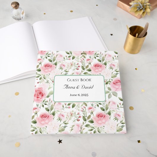 Livre d'invité mariage non Foil (Recto ouvert)