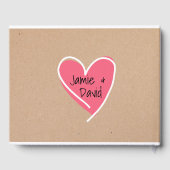 Livre d'invité Mariage pour l'artisanat amusant (Verso)