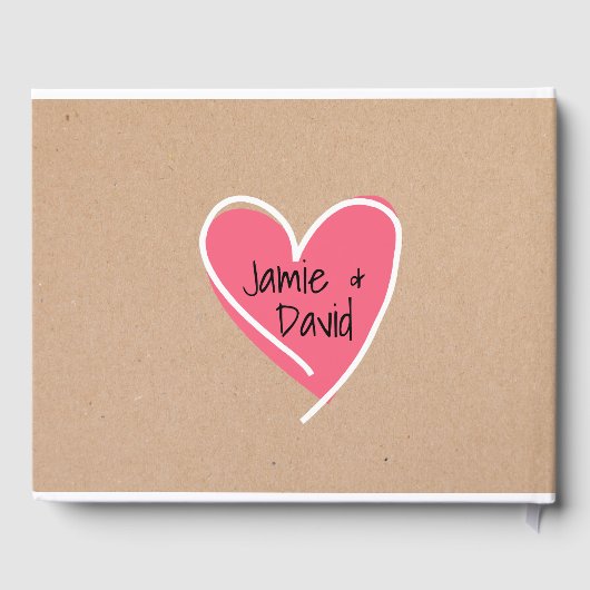 Livre d'invité Mariage pour l'artisanat amusant (Verso)