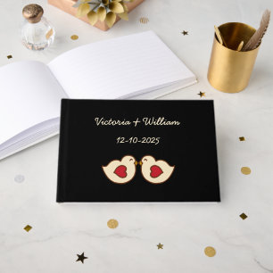 Livre d'invité Mariage Retro Inséparables personna