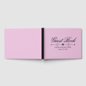 Livre d'invité Mariage rose clair, Texte noir, Per (Complet)