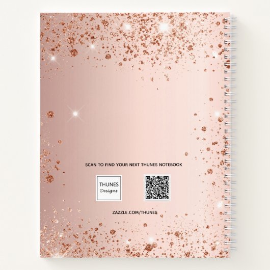 Livre d'invité mariage rose or blush parties scint (Dos)