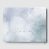 Livre d'invité mariage | Silver Blue Winter Wonder (Verso)