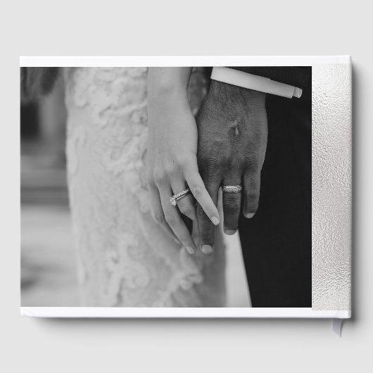 Livre d'invité mariage Silver Lining (Verso)