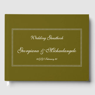 Livre d'invité Mariage simple et personnalisé