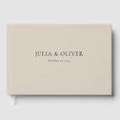 Livre d'invité Mariage simple, Mariage Linen invit (Recto)