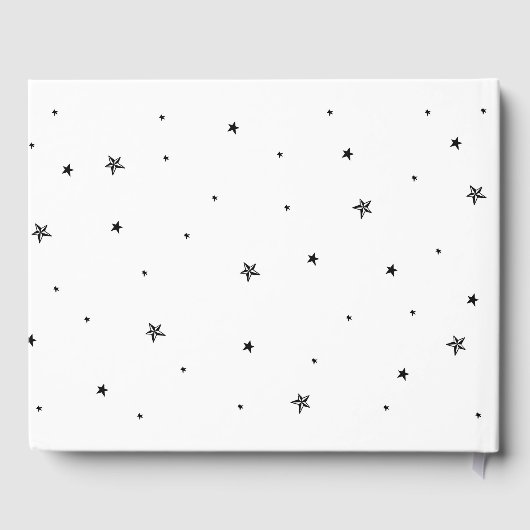 Livre d'invité mariage Tatouage Coeur noir blanc (Verso)