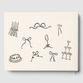 Livre d'invité Mariage tiré à la main (Verso)