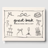 Livre d'invité Mariage tiré à la main (Recto)