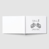 Livre d'invité Mariage White Till Death Skeleton H (Complet)