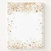 Livre d'invité mémorial or blanc parties scintilla (Dos)