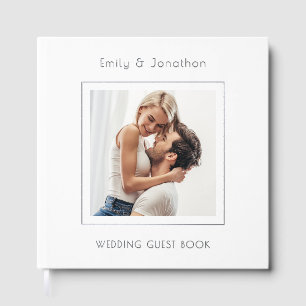 Livre d'invité minimaliste du Mariage photo Carré