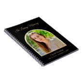 Livre d'invité noir du mémorial funéraire moderne (Côté Droit)