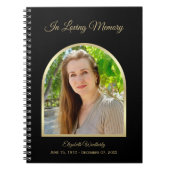 Livre d'invité noir du mémorial funéraire moderne (Devant)