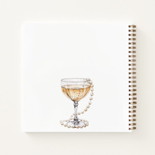 Livre d'invité nuptiale perle de douche (Dos)