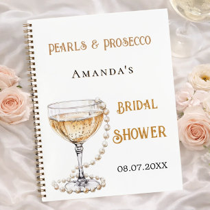 Livre d'invité nuptiale perle de douche