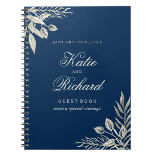 Livre d'invité personnalisable de mariage d'hiver