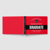 Livre d'invité personnalisé : rouge et noir (Complet)