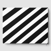 Livre d'invité photo personnalisé "Stripes" (Verso)