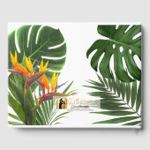 Livre d'invité pour Gail - feuilles tropicaux (Verso)