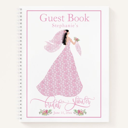 Livre d'invité "Pretty In Pink" (Devant)