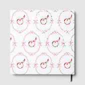 Livre d'invité Red Apple Baby shower (Verso)