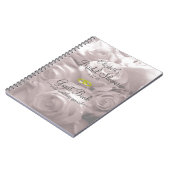 Livre d'invité Rose-Nuptiale de douche (Côté gauche)