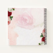 Livre d'invité Rose personnalisé (Dos)