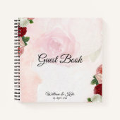Livre d'invité Rose personnalisé (Devant)