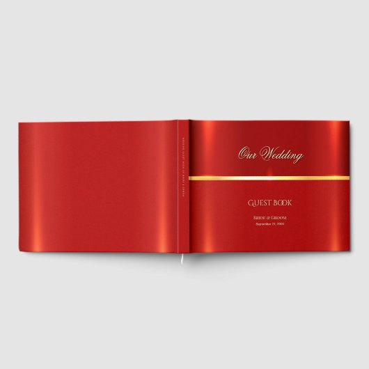 Livre d'invité rouge simple (Complet)