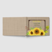 Livre d'invité Rustic Spring Sunflower Mariage (Complet)