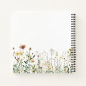 Livre d'invité Rustique Fleur sauvage Meadow Maria (Dos)