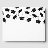 Livre d'invité simple Black White Graduation (Verso)