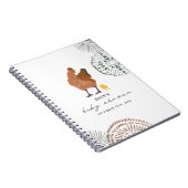 Livre d'invité sur le Baby shower de poulet (Côté Droit)