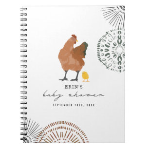 Livre d'invité sur le Baby shower de poulet