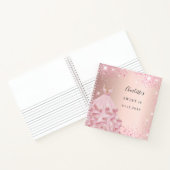 Livre d'invité Sweet 16 rose robe de parties scint (Intérieur)