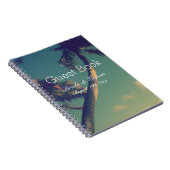 Livre d'invité tropical de mariage de destination (Côté Droit)